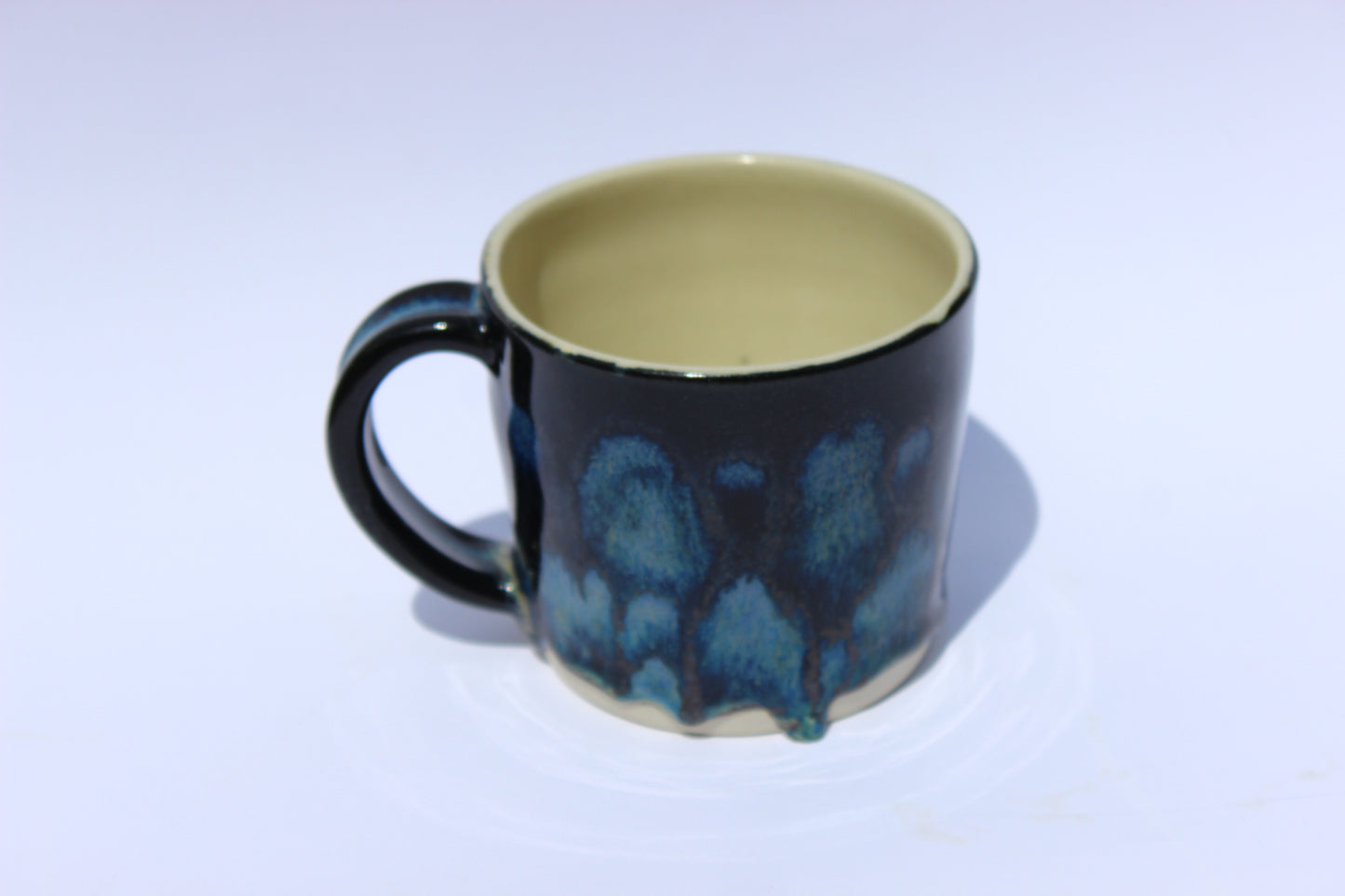 Sparkly Gold Blue Mug