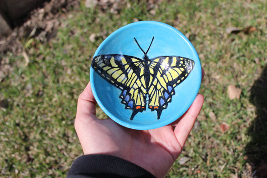 Tiger swallowtail trinket dish