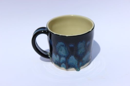Sparkly Gold Blue Mug