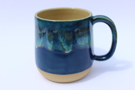 Drippy Green Blue Mug