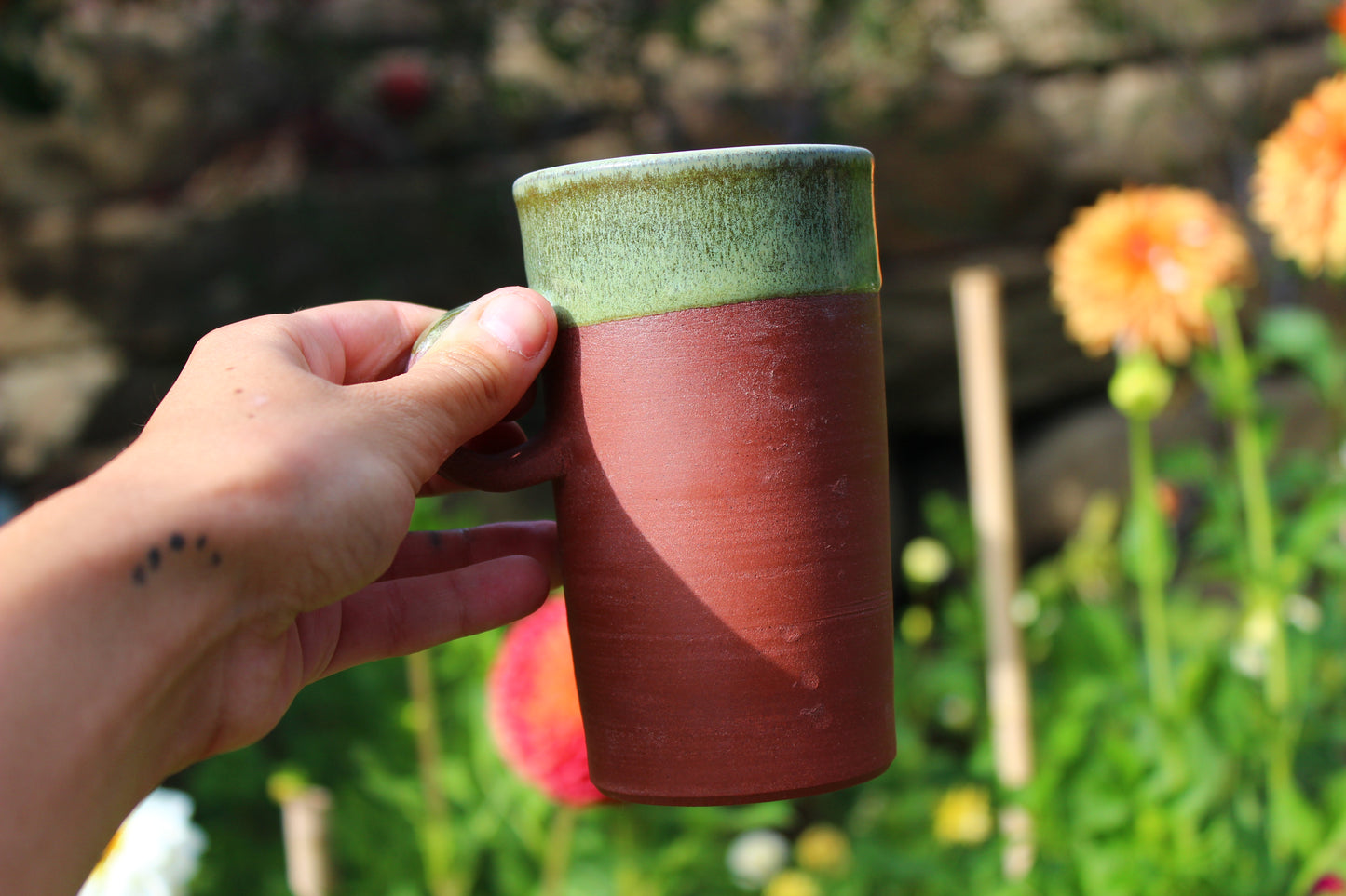 Tall Green Mug