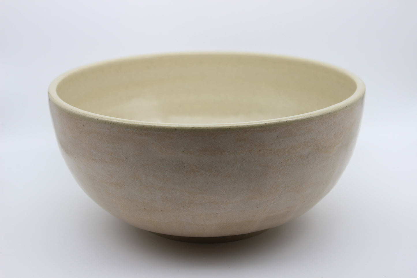 Large Beige Mixing Bowl