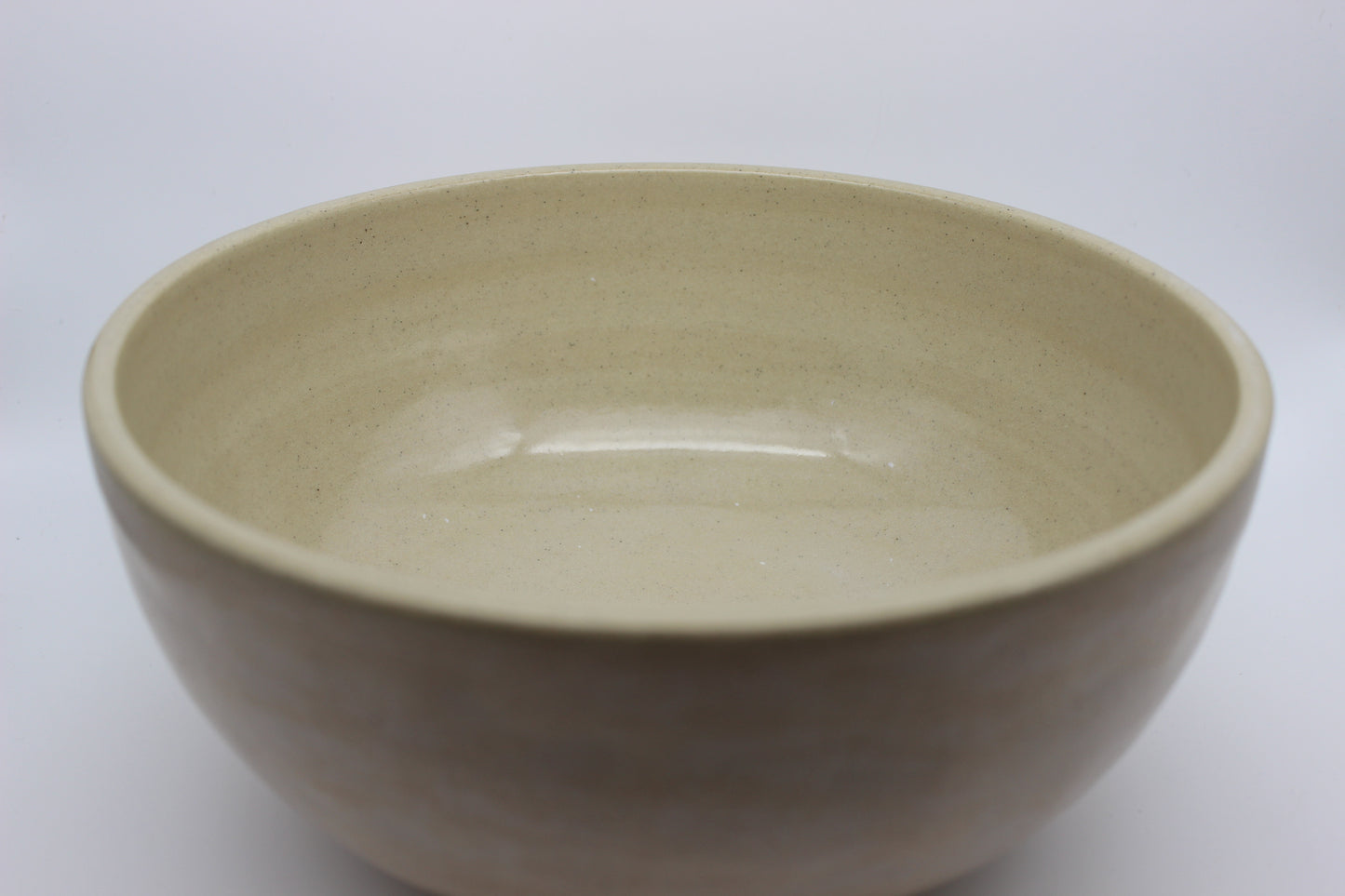 Large Beige Mixing Bowl